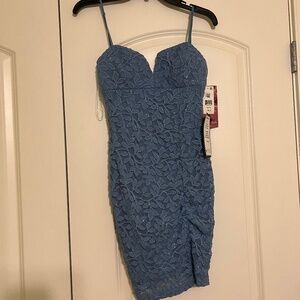 Blue Homecoming Dress